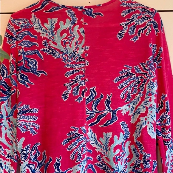 Lilly Pulitzer Kirby Pink Capri Samba Top - Sz: XS - Picture 5 of 11